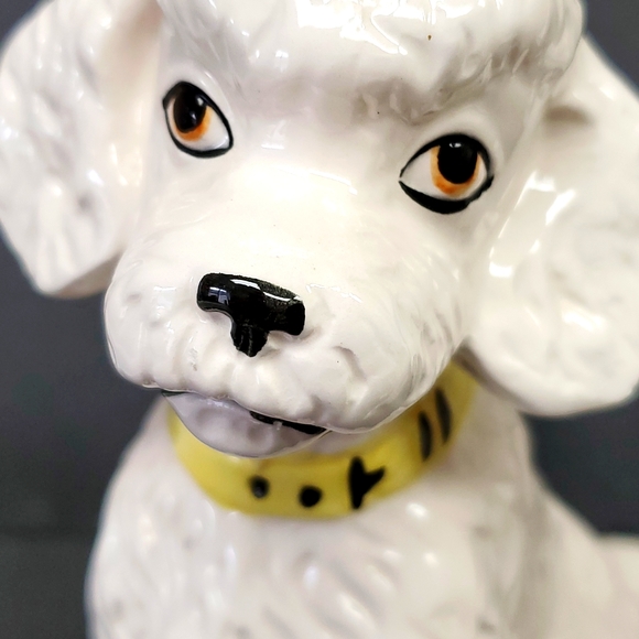 - 60's Vintage large ceramic poodles - Picture 3 of 8